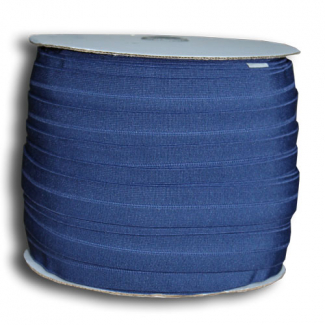 Fold Over Elastic 1 inch Navy blue (100m roll)